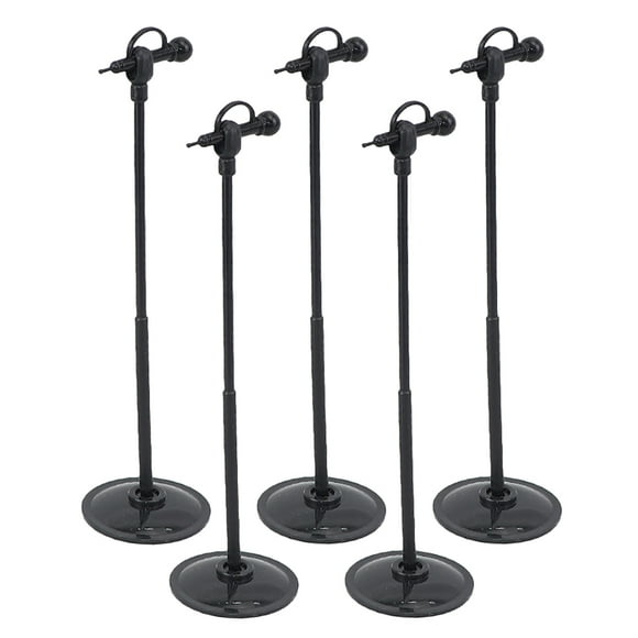 PAMINGONO Dollhouse Microphone Stand Miniature Stand Microphone For 1/12 Dollhouse Mini Model For Boys And Girls