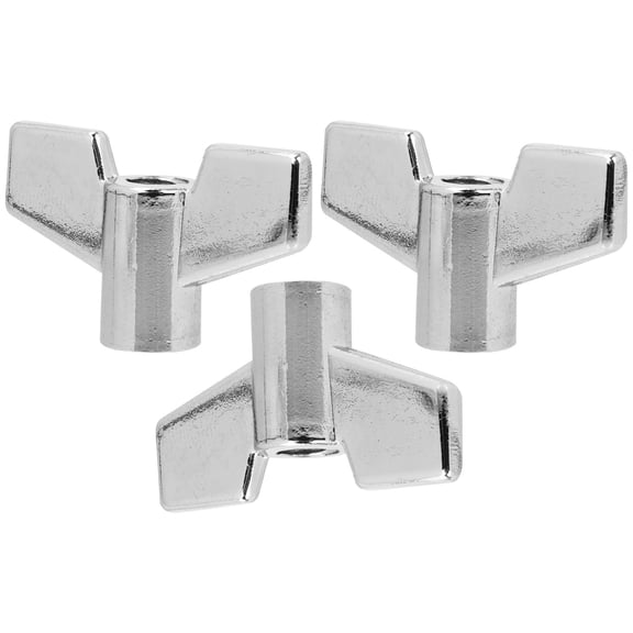 PAMINGONO Drum Playing 3Pcs Alloy Silver 1.6x1in for Cymbals
