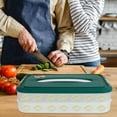 thumbnail image 1 of PAMINGONO Plastic Refrigerator Dumpling Storage Box Organizer Container for Fridge - 1 Set Kitchen, 1 of 8