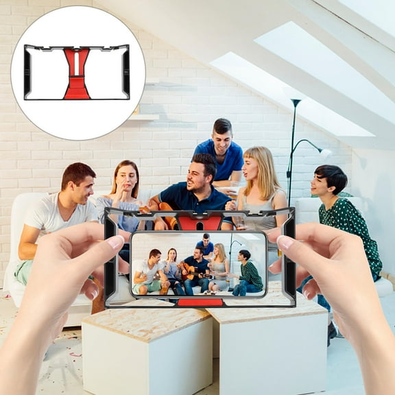 PAMINGONO Smartphone Video Rig Black Handheld Phone Holder with Multiple Mounts for Live Streaming and Video Recording