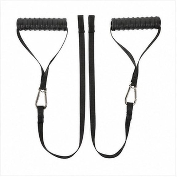 PAMINGONO Exercise Bands Pulling Down Muscle Training Handle Nylon Band 1 Pair