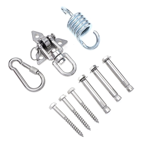 PAMINGONO Durable Swing Fixing Hook 1 Set Stainless Steel Silver for Multi Purpose Use