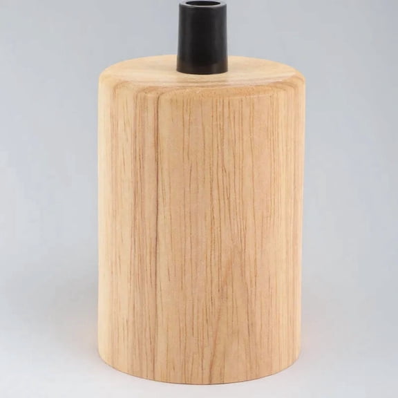 PAMINGONO E27 Ivory Wooden Light Bulb Adapter, Decorative Lamp Holder Socket for Home Lighting Fixture Replacement Accessory