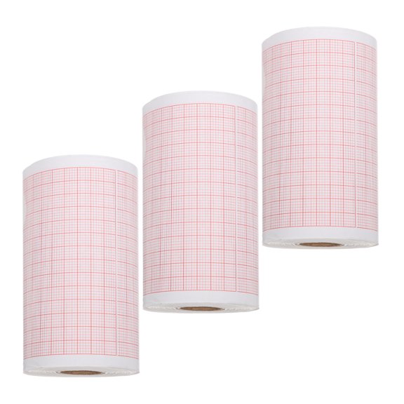 PAMINGONO Electrocardiogram Chart Paper with Red Grid Thermal for Hospital Diagnostic Use