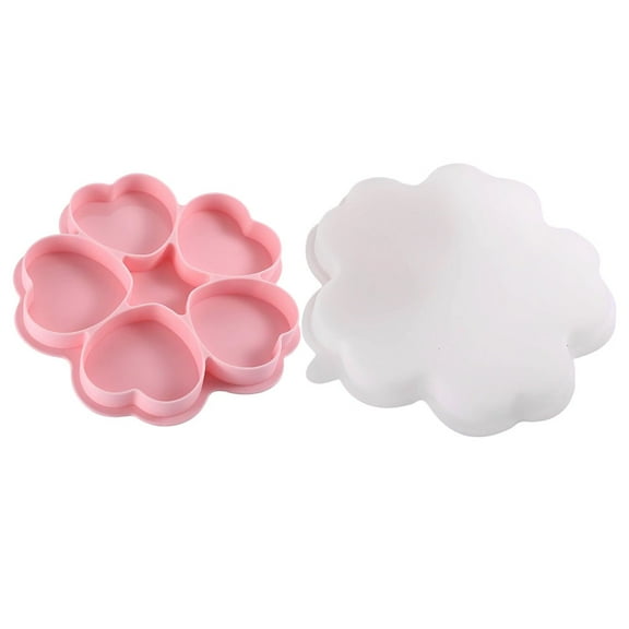 PAMINGONO Ergonomic Heart-Shaped Silicone Burger Mold for Kitchen Cooking with , Wear-Resistant Non-Stick Design
