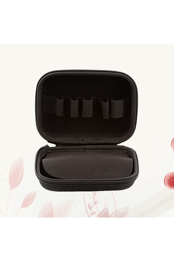 Essential Oil Organizer 1Pack Black EVA Case for Travel and Daily Use