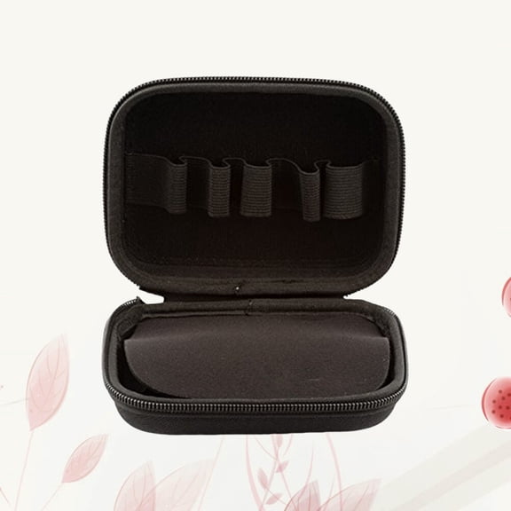 PAMINGONO Essential Oil Organizer 1Pack Black EVA Case for Travel and Daily Use