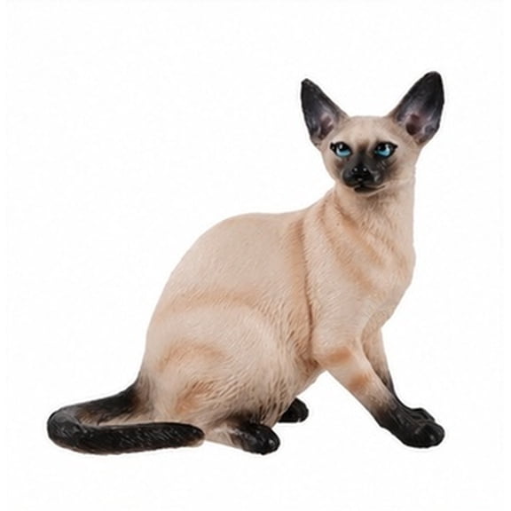 PAMINGONO Cute Small Cat Figurine, Multicolor Plastic Kitty Statue Decorative for Desk, Shelf, Office, Bedroom, Home Decor
