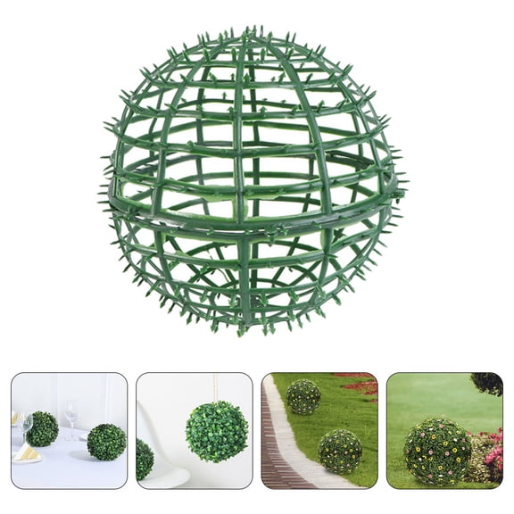 PAMINGONO Garden Spheres Plastic Topiary Frame Stylish Green Home 2Pcs