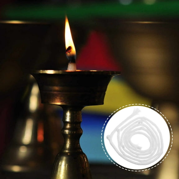 PAMINGONO Fiberglass Wick 1Pcs White 10x0.1x0.1in For Outdoor And Backyard Projects Oil Absorption And Burning Effect