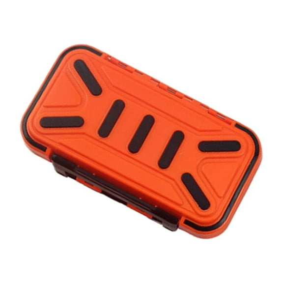 PAMINGONO Fishing Lure Storage Containers Fishing Hook Box Orange Stainless Steel 1Pack