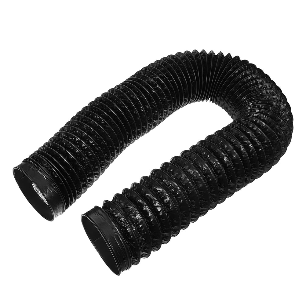 PAMINGONO Flexible Black Aluminum Dryer Vent Hose for Efficient Airflow and Use