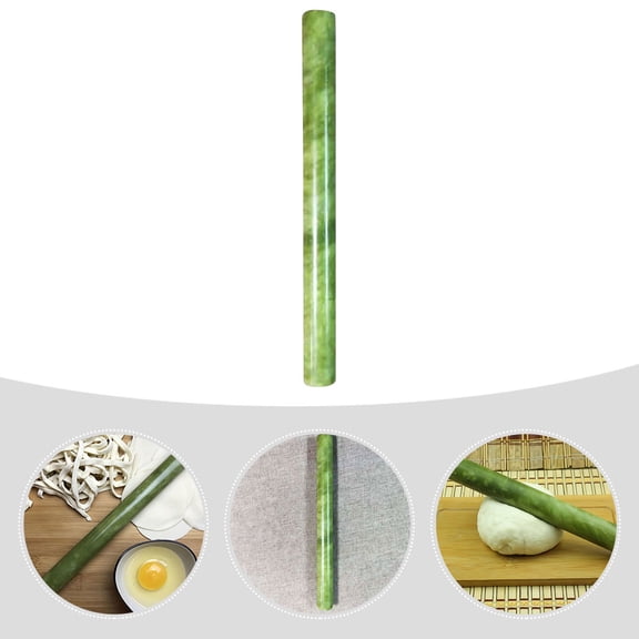 PAMINGONO Marble Rolling Pin for Baking and Cooking with Natural Stone Texture and Ergonomic Comfortable Grip