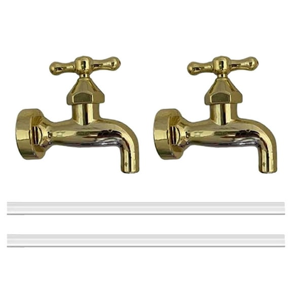 PAMINGONO 2Sets Assorted Color Floating Faucet Fountain for Outdoor Garden Adornment