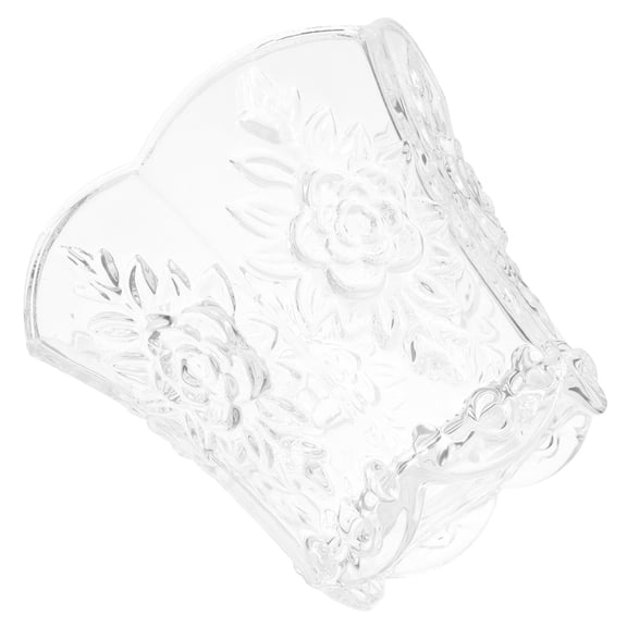 PAMINGONO Transparent Glass Lamp Shade, Elegant Replacement Light Cover for Pendant, Wall Sconce, Dining Room, Hallway, Bay Window