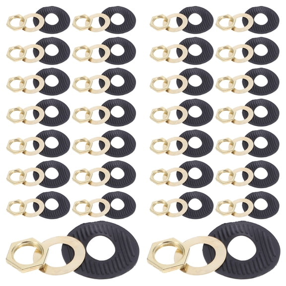 PAMINGONO Universal Golden Clock Replacement Kit with Iron and Rubber Parts - Complete Set for Clock Repair and Maintenance