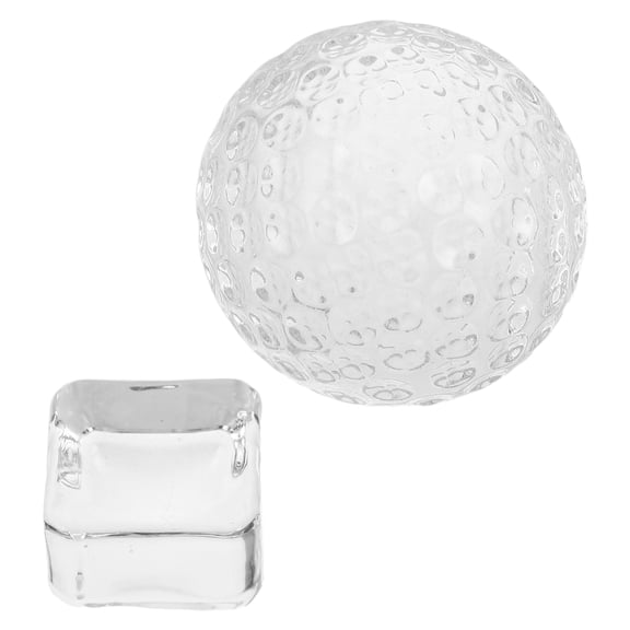 PAMINGONO Decorative Ball Pedestal Golf Ball Trophy Display Stand Clear Sphere Stand for Golf Enthusiasts 1 Set