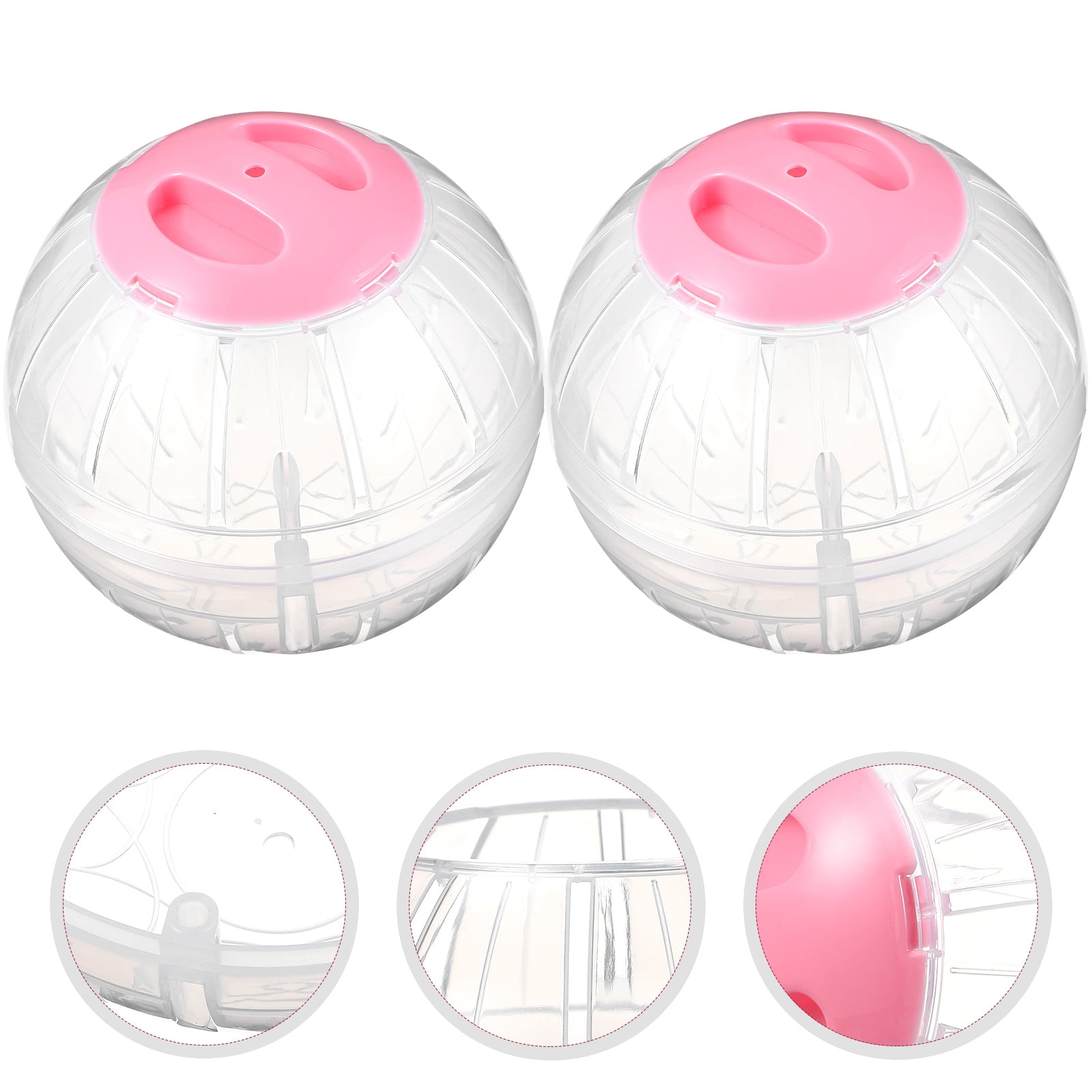 PAMINGONO Hamster Running Ball 2Pcs Small Animals Exercise Ball with ...