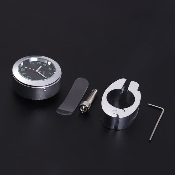 PAMINGONO Motorcycle Handlebar Clock with Stainless Steel Screw for Bikes and Motorbikes
