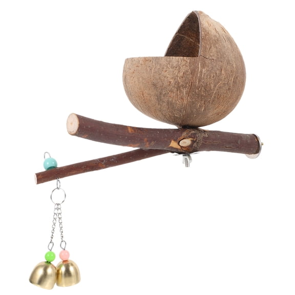 PAMINGONO Coconut House for Parakeets Pet Nest Round 1Pcs