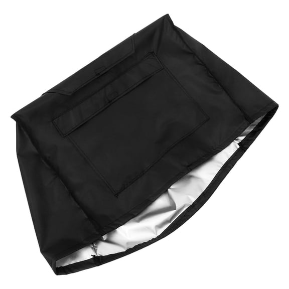 PAMINGONO Heavy Duty Black Generator Cover, Weatherproof Outdoor Protective Sunproof Material for Use