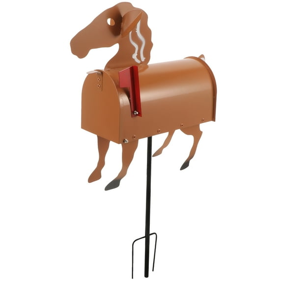 PAMINGONO Unique Equestrian Mailbox Iron Mailbox Delicate Design Storage Holder Office Use 1Pcs