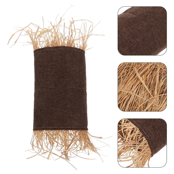 PAMINGONO Rabbit Hideout Tunnel in Light Brown Hay for Fun and Chewing