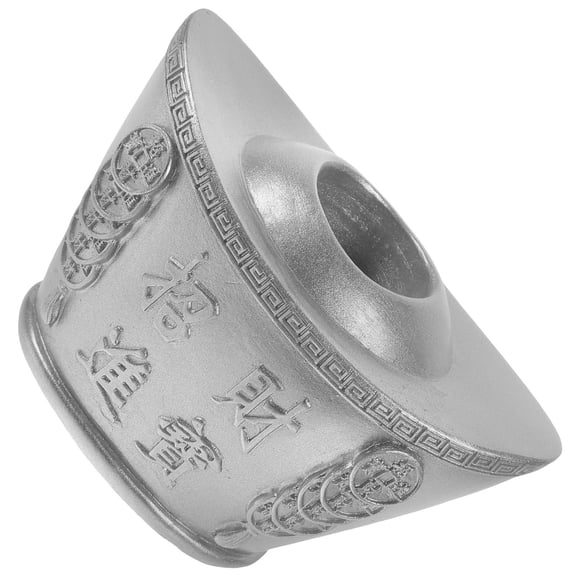 PAMINGONO Ingot Modeling Decor 1Pcs Silver Resin Toothpick Dispenser For Home Figurine