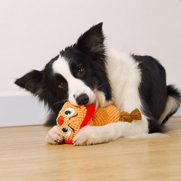 PAMINGONO Interactive Sound Dog Molar Toy in Molar Shape with Teeth Cleaning Function 1Pack