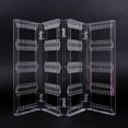 thumbnail image 1 of PAMINGONO Foldable Acrylic Jewelry Display Stand with Multiple Holes for Earrings, 1 of 4