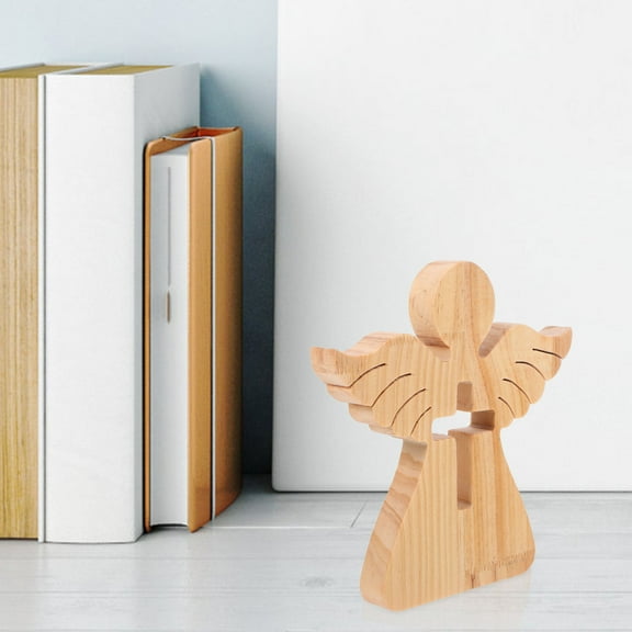 PAMINGONO Khaki Angel Cross Sculpture 1Pack 5.93X5.89X0.63In Boys Girls Parents Home Use