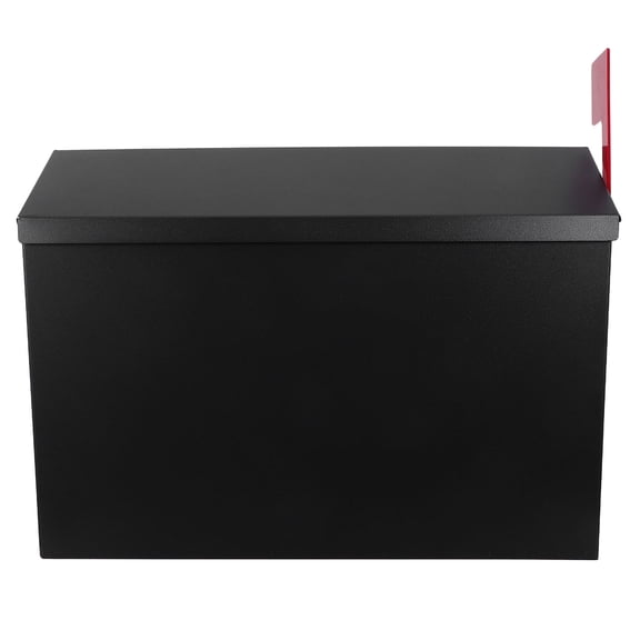 PAMINGONO Stainless Steel Mailbox Wall Mounted Black for Home Weather Resistant