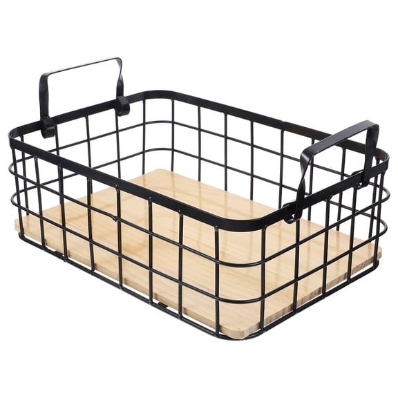 PAMINGONO Large Wire Storage Basket Wire Basket Iron 1Set