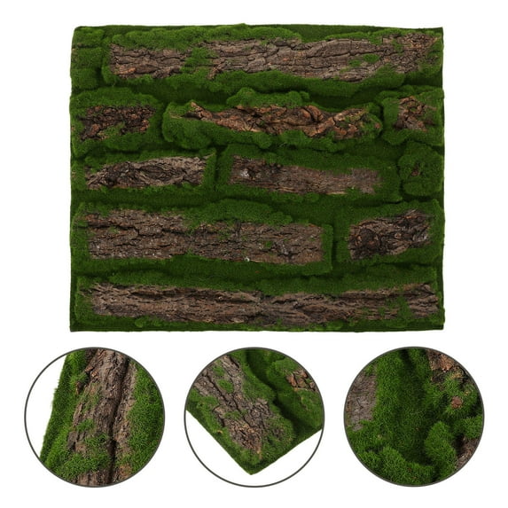 PAMINGONO Realistic Green Tree Bark Reptile Terrarium Background for Lizard Snake and Bearded Dragon
