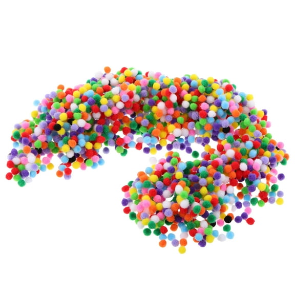 PAMINGONO Mini Craft Pom Poms 2000pcs 5mm Pom Pom Balls Christmas Craft Supplies Variety Of Colors For Diy Decorations