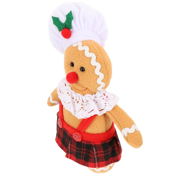 PAMINGONO Gingerbread Man Decorations Gingerbread Man Doll Festive Atmosphere Orange 1Set