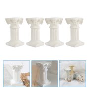 PAMINGONO Pillar Model for Mini House Accessories Hobbyists 4Set 2.55X1.38X1.38In