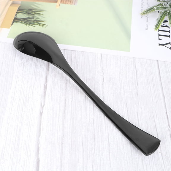 PAMINGONO Lightweight Stainless Steel Metal Tableware Spoon Black Titanium Coating