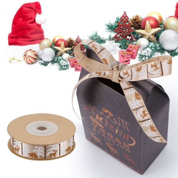 PAMINGONO Decorative Multi-Color Polyester Ribbon Roll for Wrapping, 914.3cm Length x 1.5cm Wide Packaging Ribbon