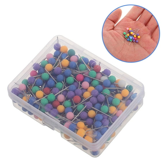PAMINGONO Ball Head Pins Multi Colored 400Pins Box 0.6In