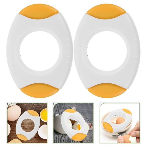 PAMINGONO Egg Shell Cracker Egg Shell Cutters Yellow 2Pcs