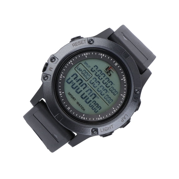 PAMINGONO Black Soccer Referee Countdown Watch with Digital Timer Night Light and High Precision