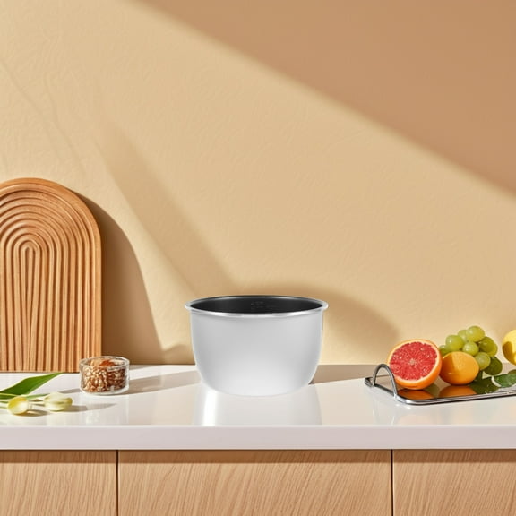 PAMINGONO Nonstick Inner Pot For Pressure Cooker 1Pcs Aluminum Rice Cooker Liner Silver Round For Households