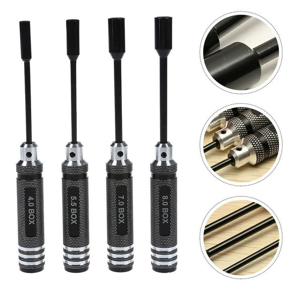 PAMINGONO Nut Driver Socket Set 4Pcs Screw Driver Set for Car Boat 19 5X1 8Cm