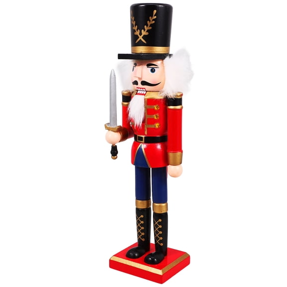 PAMINGONO Nutcracker Puppet 1Set 11.8x3.3x2.6in Multi-Colored for Christmas Decor