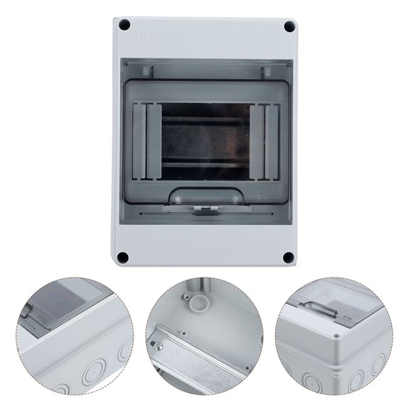 PAMINGONO Outdoor Electrical Distribution Box Set, 5 Way Circuit Enclosure for Wiring