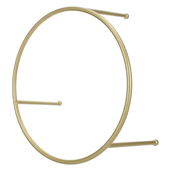 PAMINGONO Outdoor Garden Globe Stand Golden Metal Sphere Holder for Crystal Ball and Birdbath Bowls