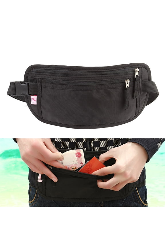 Outdoor Waist Belt Nylon Secure Storage for Women Sports Bag 1Pcs
