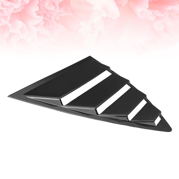 PAMINGONO Panel Cover Auto ABS Car Louver Black Weather Resistance for Daily Driving 1 Set