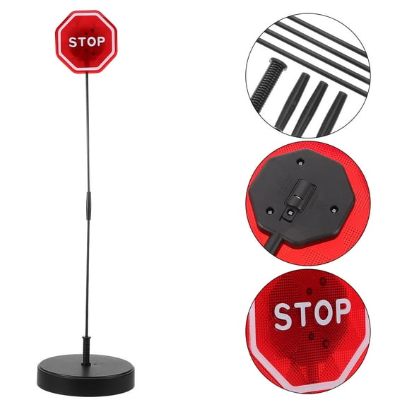 PAMINGONO Stop Signs for Garage LED Sign Assorted Color 1 Set